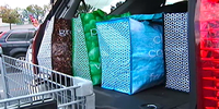 Packs neatly into the car.